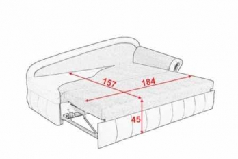 Софа Фиеста с 1 подлокотником фабрика Алис Мебель Софа Фиеста с 1 подлокотником фабрика Алис Мебель