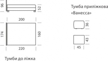 Кровать Ванесса (без матраца) фабрика Альянс